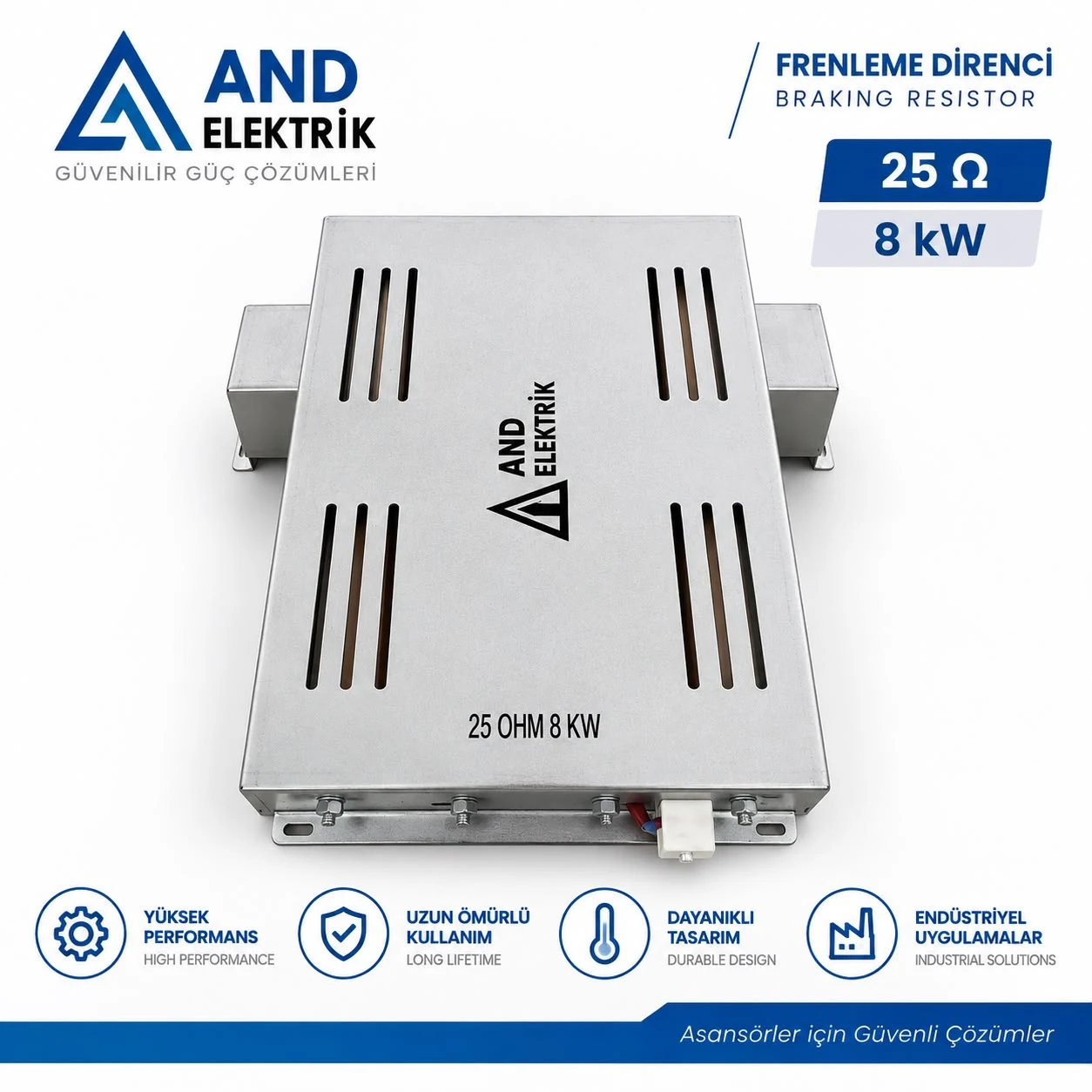 AND Elektrik 25 Ω 8 kW frenleme direnci